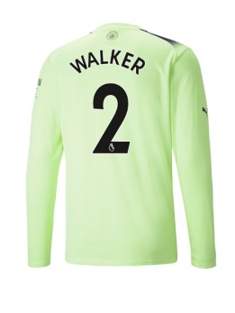 Manchester City Kyle Walker #2 Ausweichtrikot 2022-23 Langarm